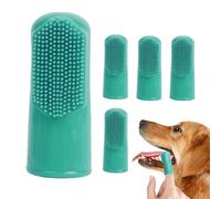 Brosse À Dents À Doigt Pour Chien - Silicone 5,2x2 Cm | Ensemble De 6 Brosses À Dents Pour Chien Et Chat | Brossette De Doigt Chiot | Pour Soins Buccaux Nettoyage Dentaire Et Hygiène Animaux