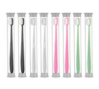 Brosse À Dents À Poils Souples 8 Pièces, Outil De Nettoyage Des Dents, Brosse À Dents Douce Et Confortable, Brosse À Dents Portable, Brosse À Dents Avec Manche En Plastique