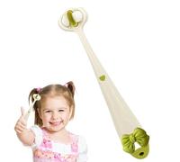 Brosse à dents à trois poils pour, motif nœud papillon, brosse à dents pour garçons et filles | Brosse à dents haute efficacité avec poignée facile à prendre en main pour les de 1 à 4