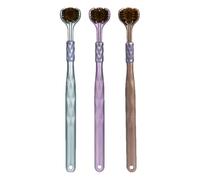 Brosse à dents à trois têtes pour adultes - Brosse à dents à trois côtés avec poils doux pour gencives délicates, nettoyage et profondeur | brosses à dents manuelles avec poignée antidérapante, soins