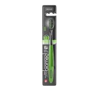 Brosse à dents Biomed Black Charcoal | Poils moyens avec extrémités arrondies, sans BPA | pour blanchiment, Vendue en couleurs bleue ou verte