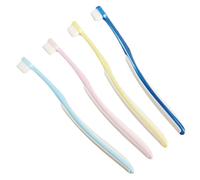 Brosse à dents chiots, brosse à dents de compagnie | Suscension de dent à tête douce 4x,Kit de brossage des dents à poils souples Wide Head Pet Care Soins buccaux pour le viagg