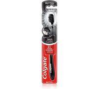 Colgate - Brosse à dents à charbon actif, à 360 ° - Moyenne - 1 pièce - Manuelle - Pour nettoyage des dents, de la langue, des joues et des gencives - Avec poils mi-durs