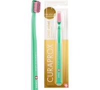 Brosse À Dents Cs 12460 Velvet Soft - Soin Des Gencives Sensibles Nettoyage Ultra - Doux Avec 12 460 Filaments Emballage Individuel, Vert Clair - Rose