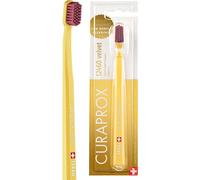 Brosse À Dents Cs 12460 Velvet Soft-Soin Des Gencives SensiblesNettoyage Ultra-Doux Avec 12 460 FilamentsEmballage Individuel,Jaune-Bordeaux