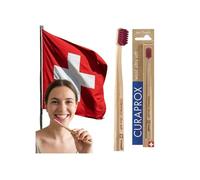 Brosse À Dents - Curaprox - Cs Wood - 4440 Filaments - Manche Hêtre Biodégradable - Tête Inclinée