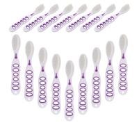 Brosse à Dents de Sécurité Institutionnelle 20 Pièces en Silicone | Manche Creux Antieffraction, Poils Ultra Souples, Tête Arrondie, Usage en Prison et Centre de Détention