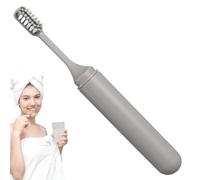 Brosse à dents de voyage, brosse à dents pliable portable, kit d'entretien à poils doux, outil d'hygiène de tête amovible, brosse de toilette compacte, accessoires de nettoyage de voyage 18 x 2,3 x 2