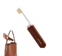 Brosse à dents de voyage - Brosse à dents portable - Brosse à dents pliable avec motif de palettes pour adultes - Brosse à dents avec poignée ergonomique pour le camping, les voyages, les voyages