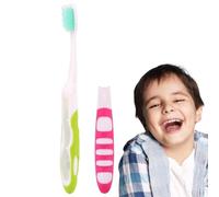 Brosse à dents de voyage pliable | 2 pcs Brosse à dents de taille de voyage - Avec poils à haute densité Chenilles Brosse à dents confortable pour l'hôtel adulte