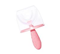 Brosse à dents d'entraînement pour nourrissons en silicone de type rond pour enfants de 2 à 6 ans, douce pour les gencives, rinçage simple, soins dentaires, brosse à dents d'entraînement essentielle