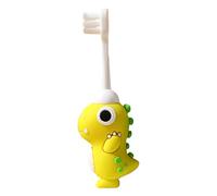 Brosse à dents dinosaure pour - Tête de brosse pour enfant, outil d'hygiène d'entraînement, accessoire de soins de la bouche à poils doux, arrangement de nettoyage ludique sur le thème des