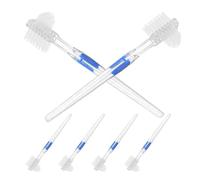 Brosse à Dents Double Face 6 Pièces pour Prothèses Dentaires | Nettoyage Précis à Domicile, Poils Souples, Format Léger, pour Partielles et Fausses Dents