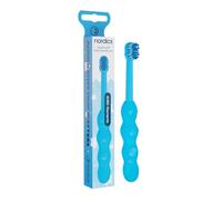 Brosse à dents écologique pour bébé, de 0 à 2 ans, avec 4 080 poils, bleue Nordics