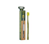 Brosse à dents écologique Premium | 6 580 poils | Doux pour les dents et les gencives | Vert foncé Nordics