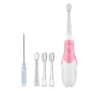 Brosse à dents électrique à piles avec lumière LED pour encourager le brossage amusant et efficace des dents du nourrisson