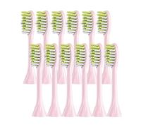 Brosse À Dents Électrique Accessoire Tête De Brosse À Dents. Compatible Avec Philips HY1100, HY1200, BH1022 ONE110 Les Séries(12pcs Pink)