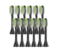 Brosse À Dents Électrique Accessoire Tête De Brosse À Dents. Compatible Avec Philips HY1100, HY1200, BH1022 ONE110 Les Séries(12pcs Black)
