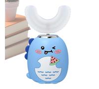 Brosse à dents électrique en forme de U pour enfants | 3 modes avec minuterie | Brosse à dents électrique à ultrasons en forme de U | Pour prévenir les caries âgés de 2 à 6 ans pour enfants, garçons
