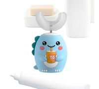 Brosse à dents électrique en U pour enfant Recharge USB Nettoyage Complet | Brosse à Dents Massante Automatique Pour Apprentissage Des Camping Dortoir Aéroport Hôtel Salle De Bain