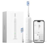 Brosse à dents électrique - LAIFEN - Wave - Blanc - Mouvement sonique - Rechargeable