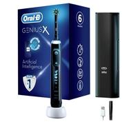 Brosse à dents électrique Oral-B Genius X avec étui de voyage - Noir - 6 modes de brossage