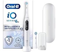 Brosse À Dents Électrique Oral-B Io 6n - Blanche - Avec Etui De Voyage - Technologie Io - 5 Modes De Brossage
