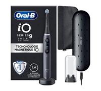 Brosse a Dents Électrique Oral-B iO 9 - Noire - 1 Brossette - 1 Étui De Voyage Chargeur - 1 Pochette Magnétique