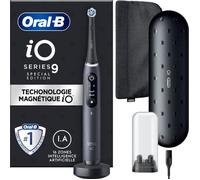 Brosse a Dents Électrique Oral-B iO 9 - Noire - 1 Brossette - 1 Étui De Voyage Chargeur - 1 Pochette Magnétique