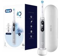 Oral-B iO 6 Brosse à dents électrique avec technologie magnétique révolutionnaire et micro-vibrations, 5 programmes de nettoyage, 1 brosse, écran et étui de voyage, gris opale
