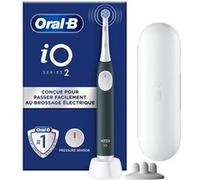 Oral-B Brosse à dents électrique iO2 – 3 modes, capteur de pression, minuteur 2 min – Vert forêt