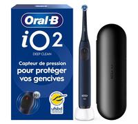 Oral-B Brosse à dents électrique iO2 Series - 3 modes, technologie magnétique, étui de voyage - Bleu
