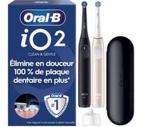 Oral-B Brosse à dents électrique iO2 Duo Noir et Rose