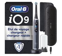 Oral-B iO9 Brosse à dents électrique Noir 2 brossettes Étui de voyage chargeur Édition cadeau