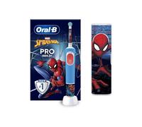 Oral-B Vitality Pro Kids Spiderman Enfant Brosse à dents rotative oscillante Bleu, Rouge