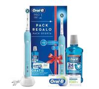 Brosse à dents électrique - Oral-B - Pro 1 700 - Rechargeable - Minuteur - Capteur de pression