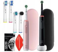 Brosse à dents électrique Oral-B Pro 3 3900 Noir Rose Set avec étui