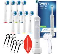 Brosse à dents électrique Oral-B Vitality 100 blanche CrossAction 8 embouts Set