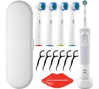 Brosse à dents électrique Oral-B Vitality 100 blanche CrossAction Timer Plaque dentaire