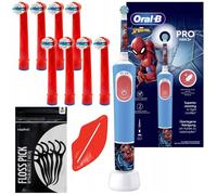 Brosse à dents électrique - Oral B - Vitality Pro 103 Spiderman - Enfant rechargeable 2 modes avec accessoires