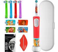 Brosse à dents électrique Oral-B Vitality Pro 103 The Lion King + 4 têtes de brossage de remplacement + étui blanc