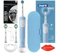 Brosse À Dents Électrique - Oral-B - Vitality Pro D103 Blue - 3 Modes - 3 Brossettes - Étui Voyage + Accessoires