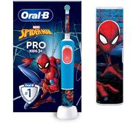 Oral-B Vitality Pro Kids Spiderman Enfant Brosse à dents rotative oscillante Bleu, Rouge