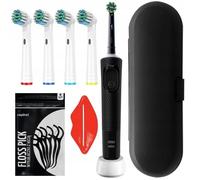 Brosse à dents électrique - Oral-B - Vitality PRO Protect X Clean - 4 embouts - Étui voyage - Rechargeable