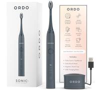 Brosse à Dents Electrique Ordo Sonic Technologie Intelligente Avancée Avec 4 Modes de Brossage Batterie Rechargeable Rapide et Élément de Chargeur USB Pour Adultes Noir Gris Anthracite