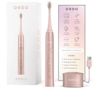 Brosse à dents électrique Ordo Sonic technologie intelligente avancée avec batterie rechargeable rapide et élément de polissage en silicone USB pour adultes or rose