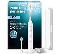 Philips Brosse à dents électrique HX4044/41 Série 4100 – Capteur de pression, 21j autonomie, blanc