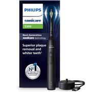 Philips Sonicare 5300 - Brosse à dents électrique sonique avec 2 niveaux d'intensité, Alerte de pression, EasyStart, SmarTimer et BrushPacer, Noir, modèle HX7101/01 [Nouvelle technologie]