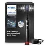 Brosse à dents électrique Philips Sonicare AdvancedClean série limitée - écran intelligent, capteur de pression, tête de brosse de rechange, 5 modes de brossage et SmarTimer, noir, modèle HX3792/11