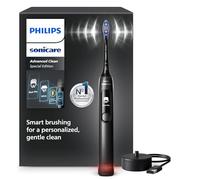 Brosse à dents électrique Philips Sonicare AdvancedClean série limitée - écran intelligent, capteur de pression, tête de brosse de rechange, 5 modes de brossage et SmarTimer, noir, modèle HX3792/11